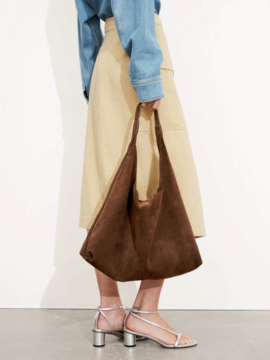 Matte luxe suède tas